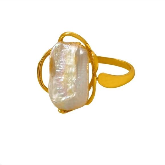 #6 Unique Freshwater Pearl Ring - Picture 6 of 7